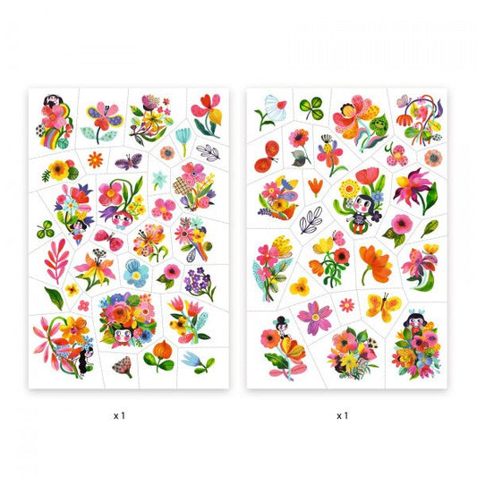 DJECO - Tatuiruotės - Gėlės (50+ tatuiruočių)