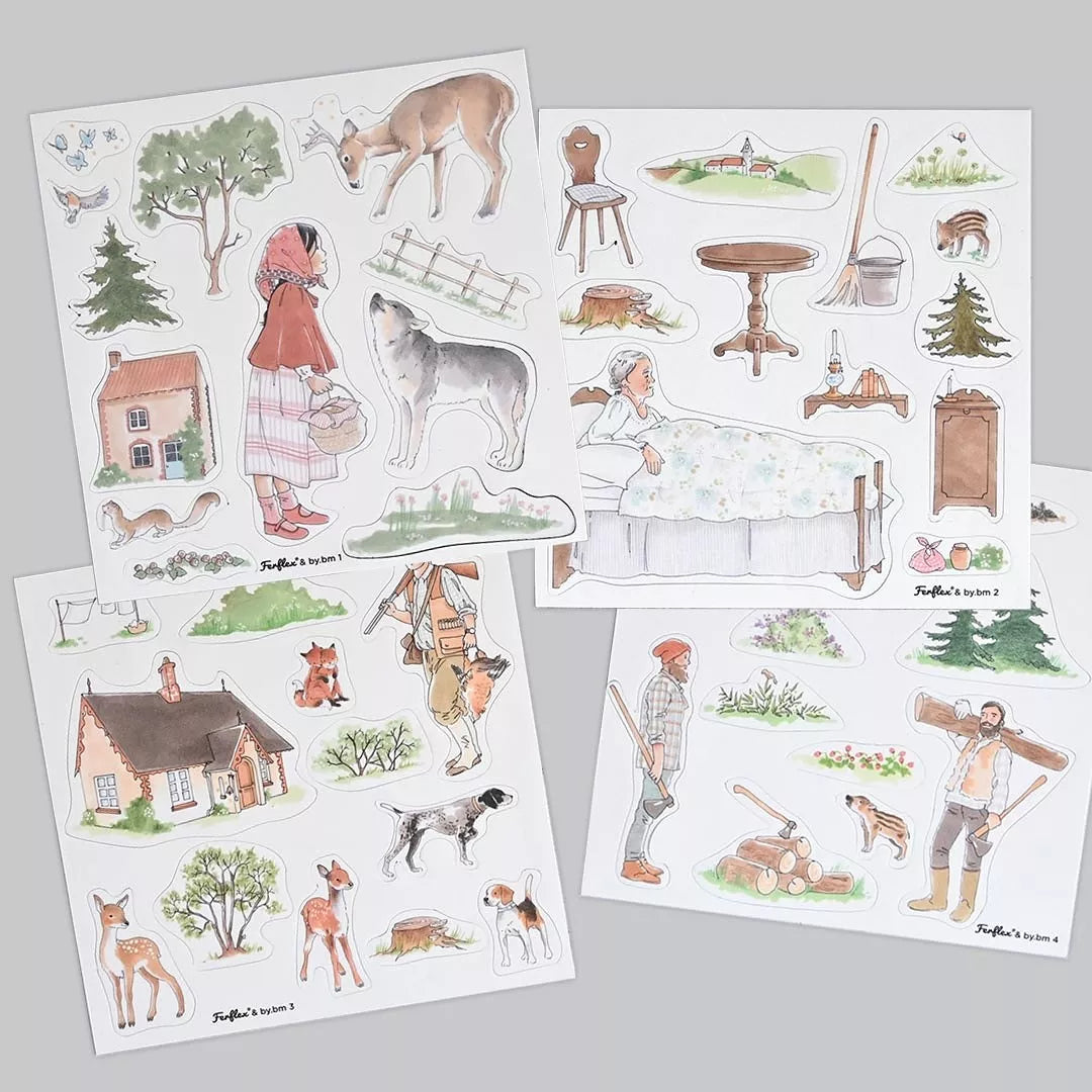 FERFLEX magnetai JEU DE MAGNETS - L'HISTOIRE DU PETIT CHAPERON ROUGE