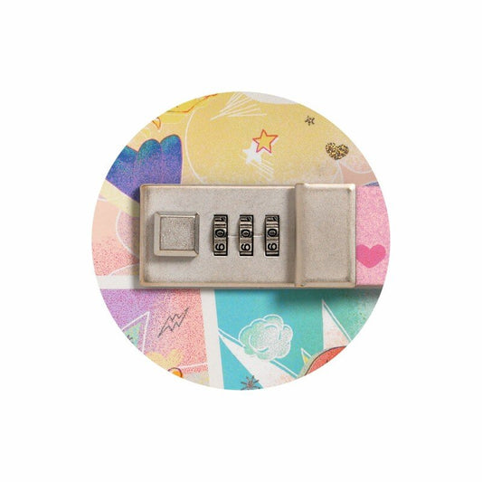 DJECO - Slapta užrašų knygutė su kodu - Supermergaitės