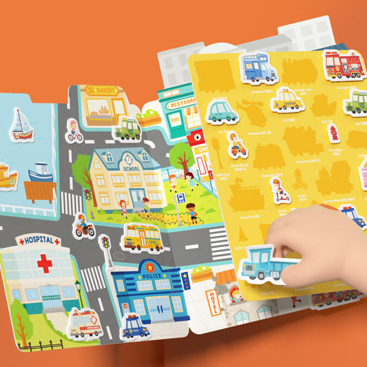 Mideer - Daugkartiniai lipdukai Eismas gatvėje