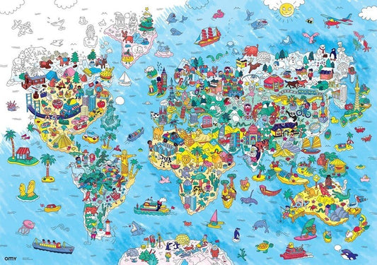 OMY spalvinimo plakatas Coloring poster - atlas