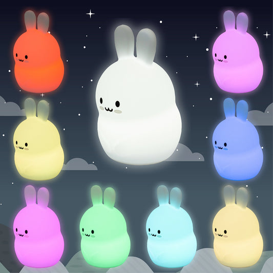 Naktinė lemputė - Triušelis (keičia spalvas)