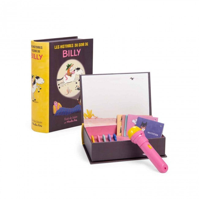 Moulin Roty - kino projektorius - Storybook torch set Billy Ecole des Loisirs