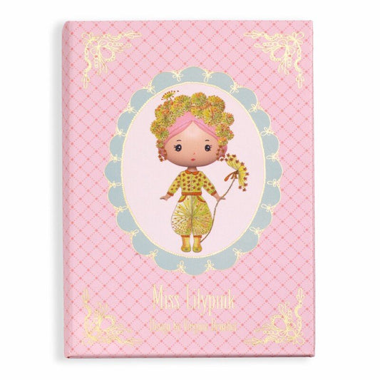 DJECO - Tinyly - Daugkartiniai lipdukai - Miss Lilypink