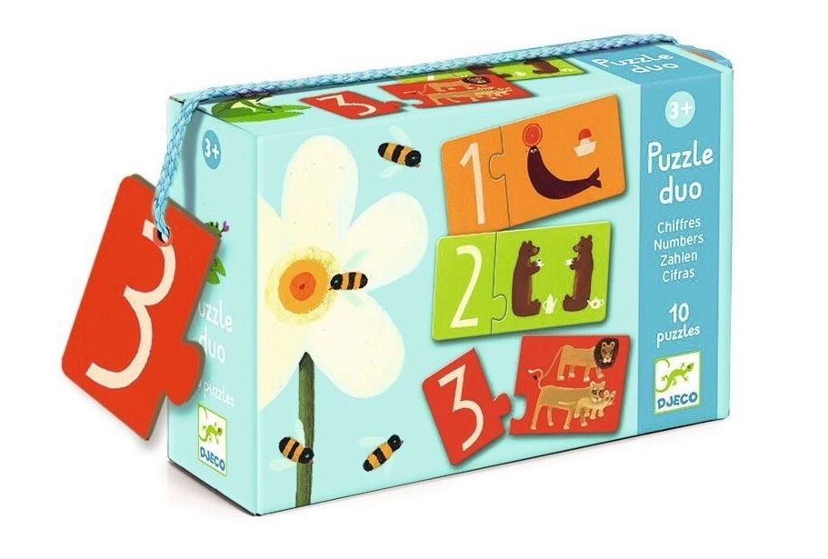 DJECO - Dėlionė - Skaičiai (20 vnt.)