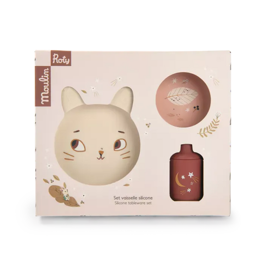 Moulin Roty - Silikoninių indų rinkinys | Après la pluie