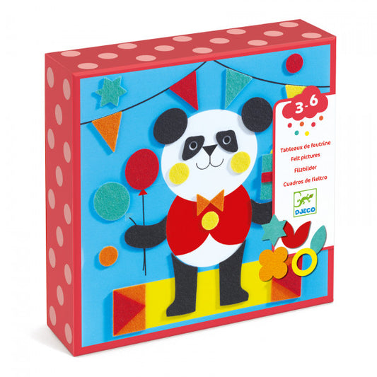 DJECO -Kūrybinis rinkinys - Veltinis koliažas - Švelnios būtybės