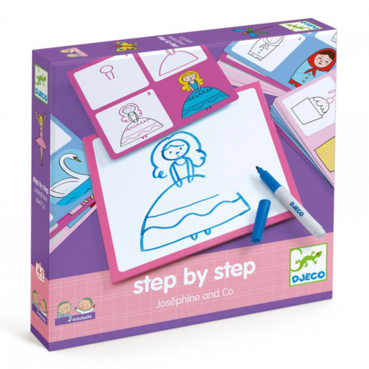 DJECO - Mokomasis piešimo rinkinys - Žingsnis po žingsnio - Josephine