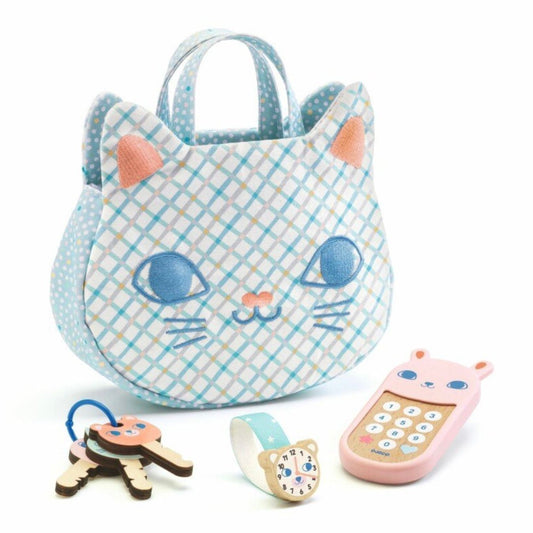 DJECO - Vaidmenų žaidimas - Rankinė su aksesuarais - Katė