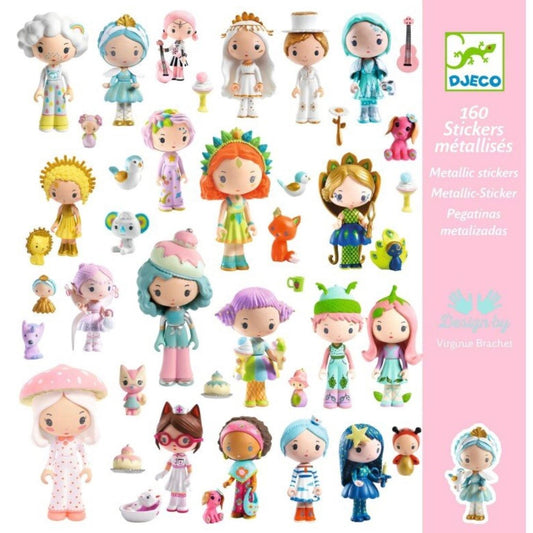 DJECO - Lipdukai - 160 lipdukų - Mažasis Tinyly pasaulis