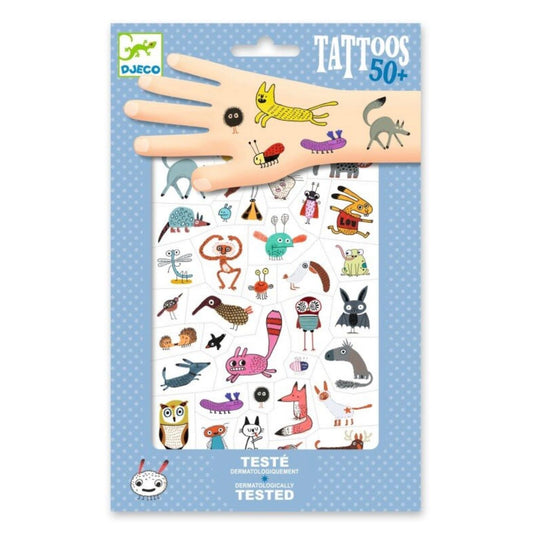 DJECO - Tatuiruotės - Mažieji padarėliai (50+ tatuiruočių)