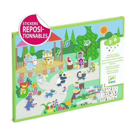 DJECO - daugkartiniai lipdukai - Karnavalas