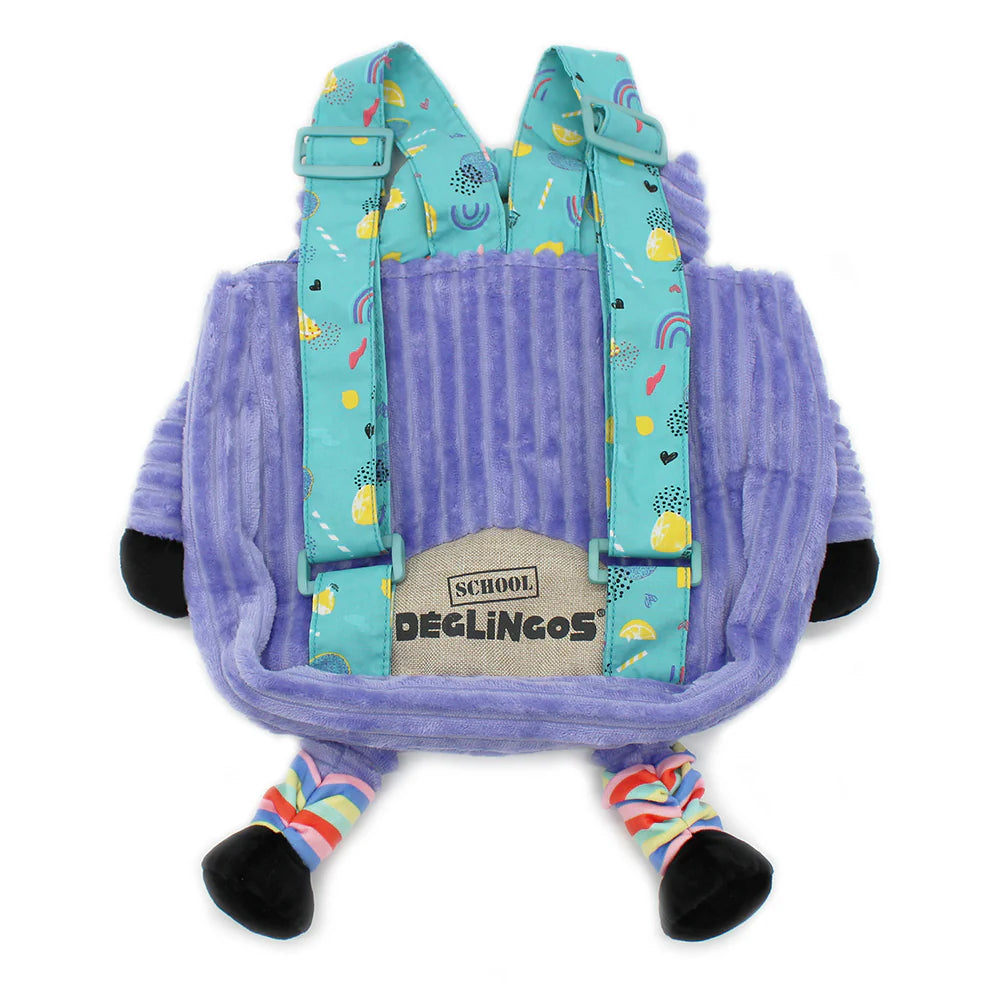 Les Déglingos kuprinė Corduroy Backpack Kiprokos the zebra