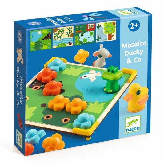 DJECO - Lavinamasis žaislas - Mozaika - Ančiukas ir draugai