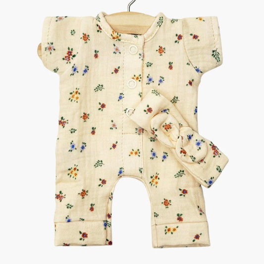Minikane - 28cm lėlėms - “Lili” kombinezonas ir galvos juostelė