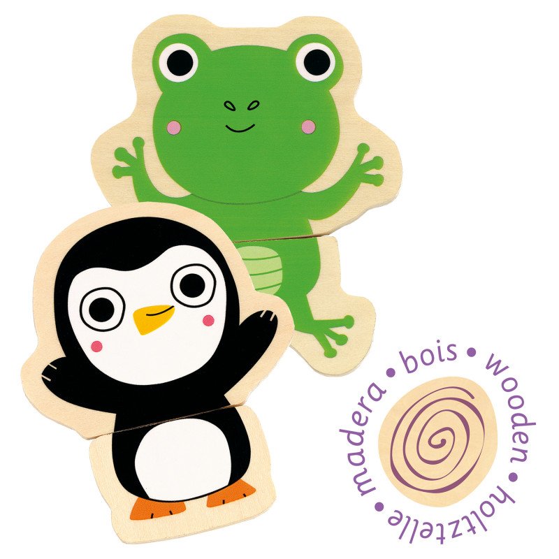 DJECO - Wooden magnetic game - Coucou jungle