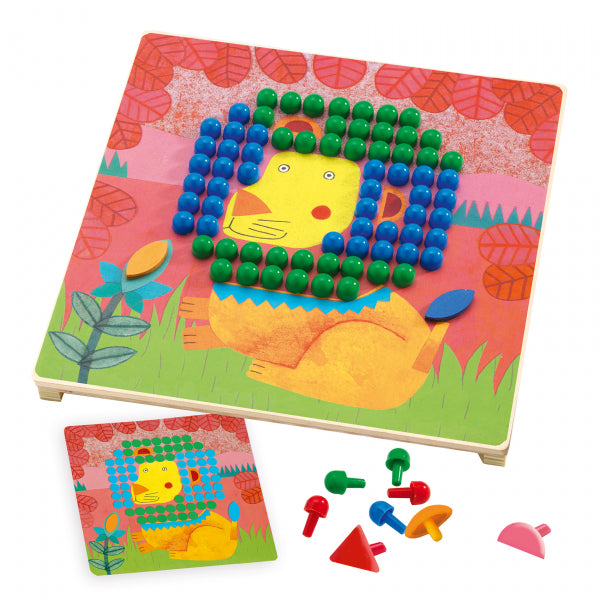 DJECO - Lavinamasis žaislas - Mozaika - Mosaico animo