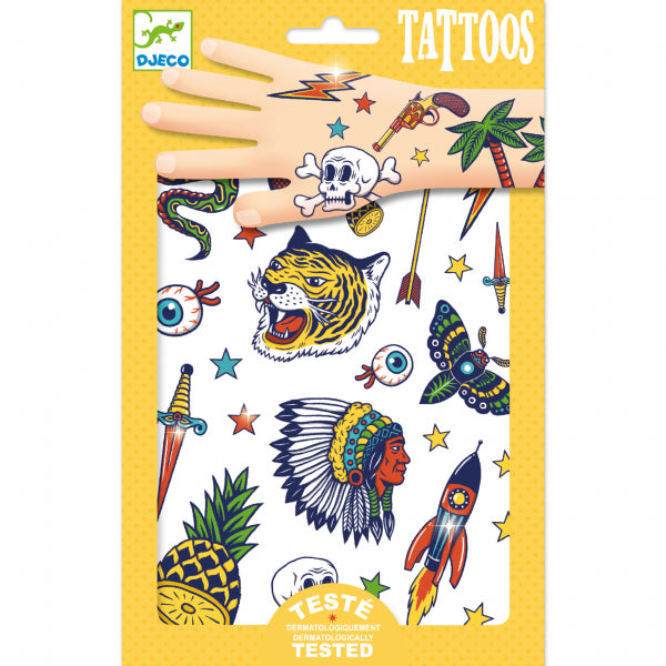 DJECO - Tatuiruotės - Laukiniai (50+ tatuiruočių)
