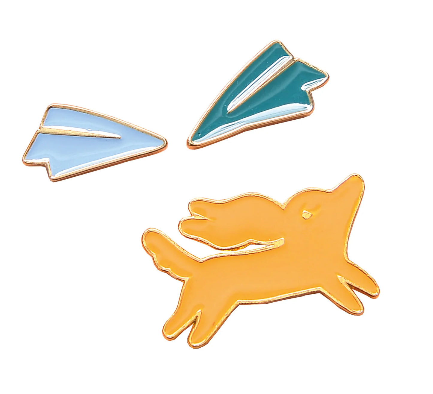 Rinkinys iš 3 lakuotų segių „Šuniukas“