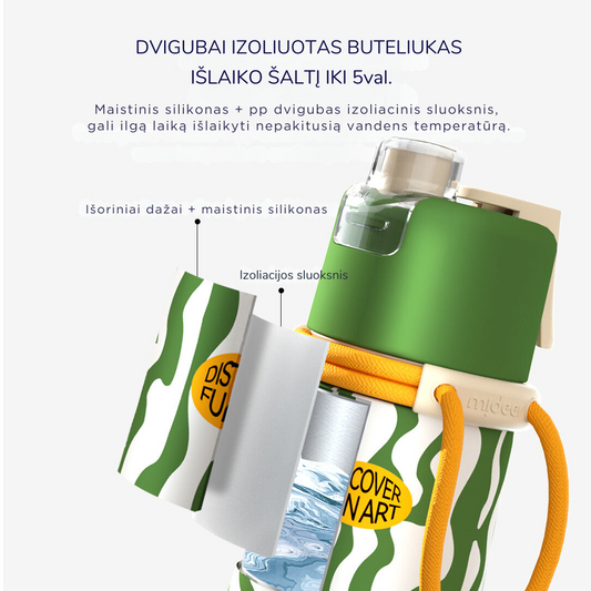 Mideer - Gertuvė 2in1 su vandens dulksna - Water Green