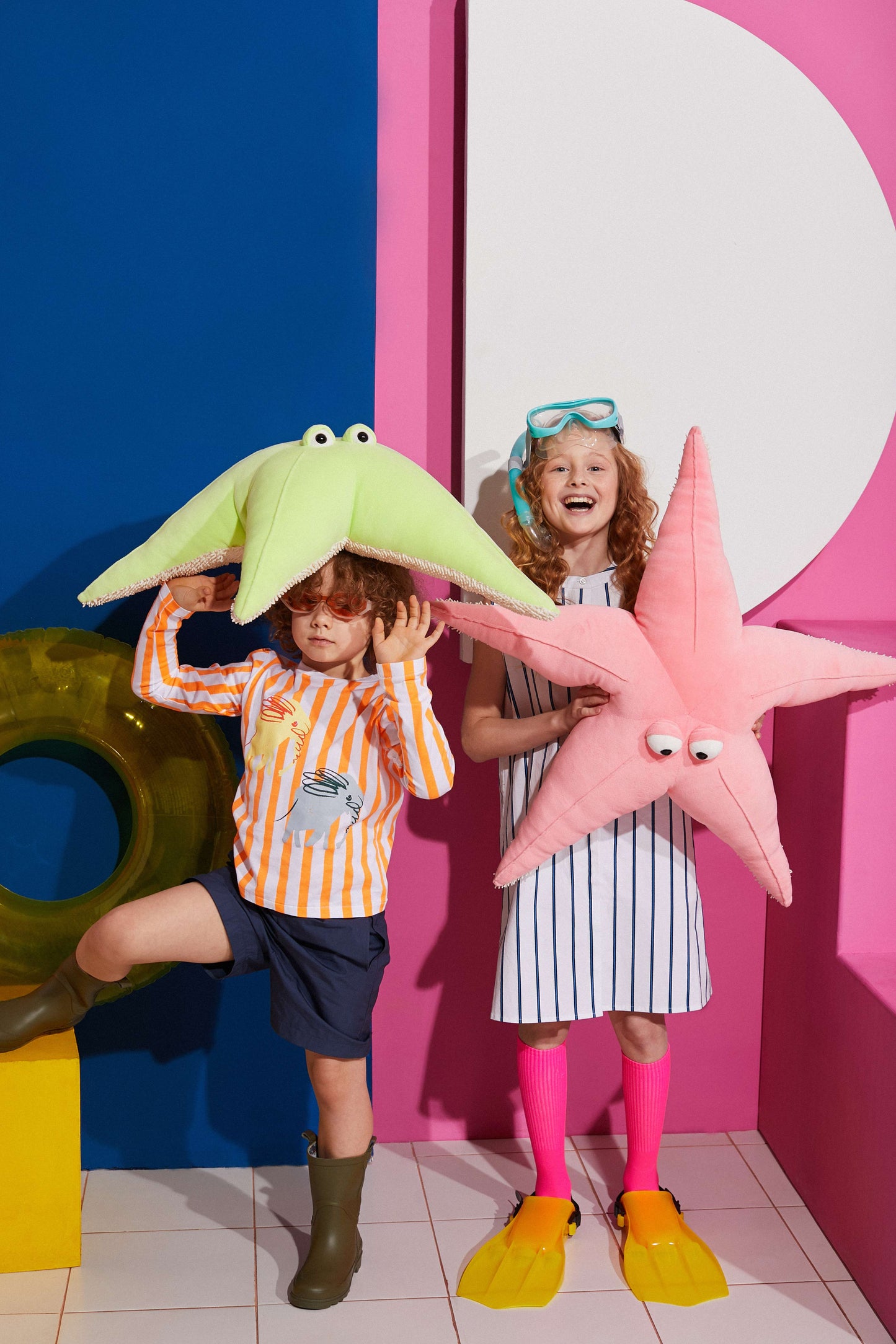 Orange Toys - Rožinė žvaigždė, pliušinis žaislas — 80 cm, nuo gimimo-0+