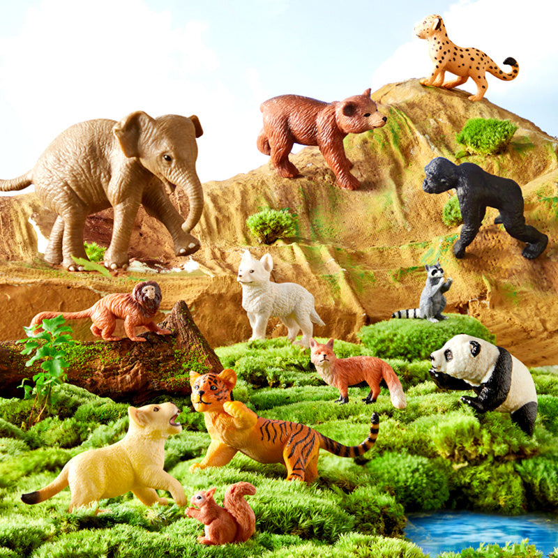 Mideer - Mini safari gyvūnų rinkinys