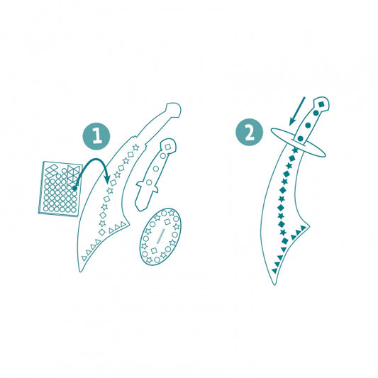 DJECO - Pasidaryk pats - Mozaikos - Pirato kardai