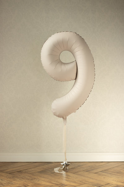Folinis balionas - Matinis skaičius 9, 86 cm