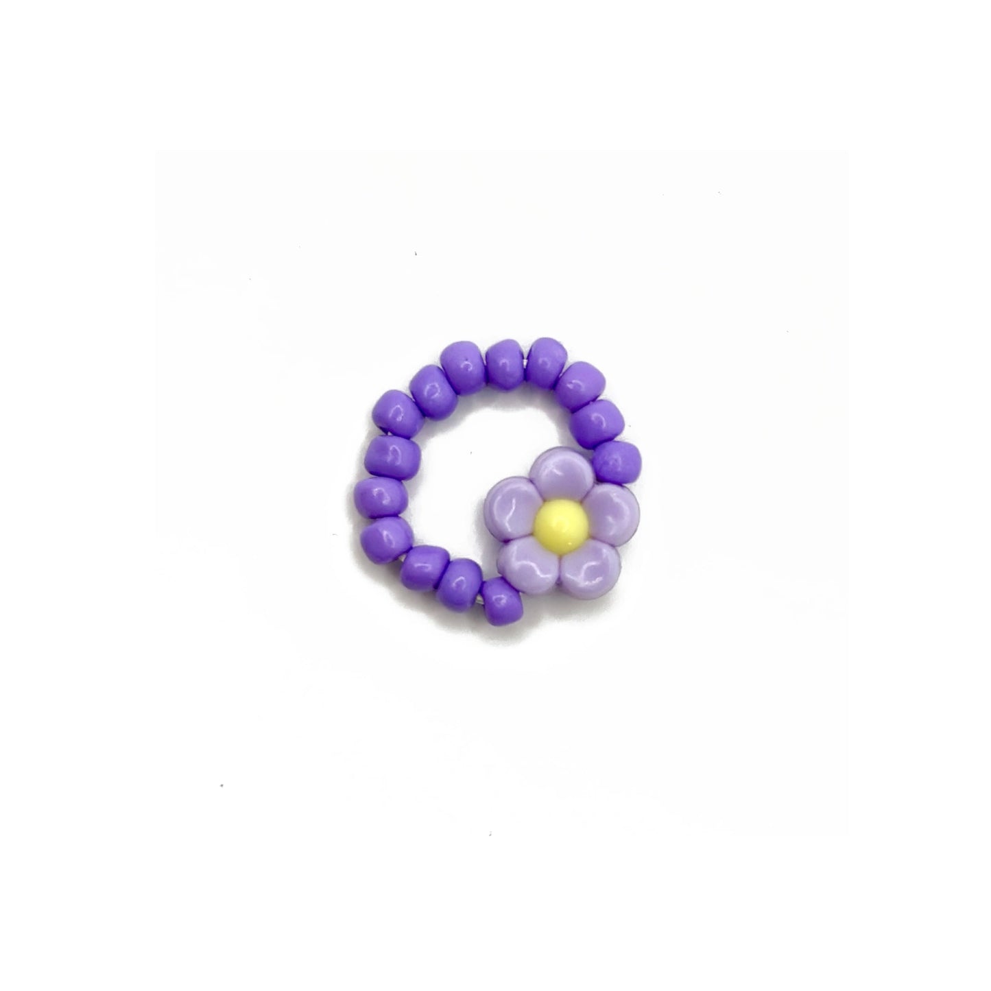 Spalvingas gėlių formos žiedas (skirtingos spalvos) 🌼