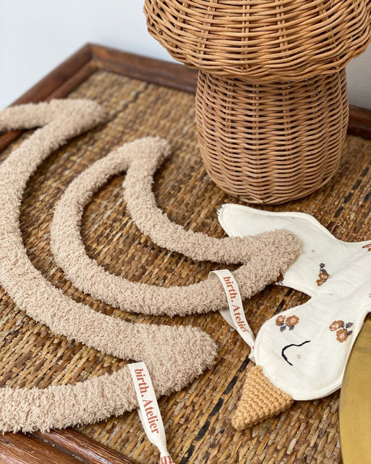 BIRTH ATELIER dekoracija mėnulis LARGE MOUMOUTE MOON - BEIGE