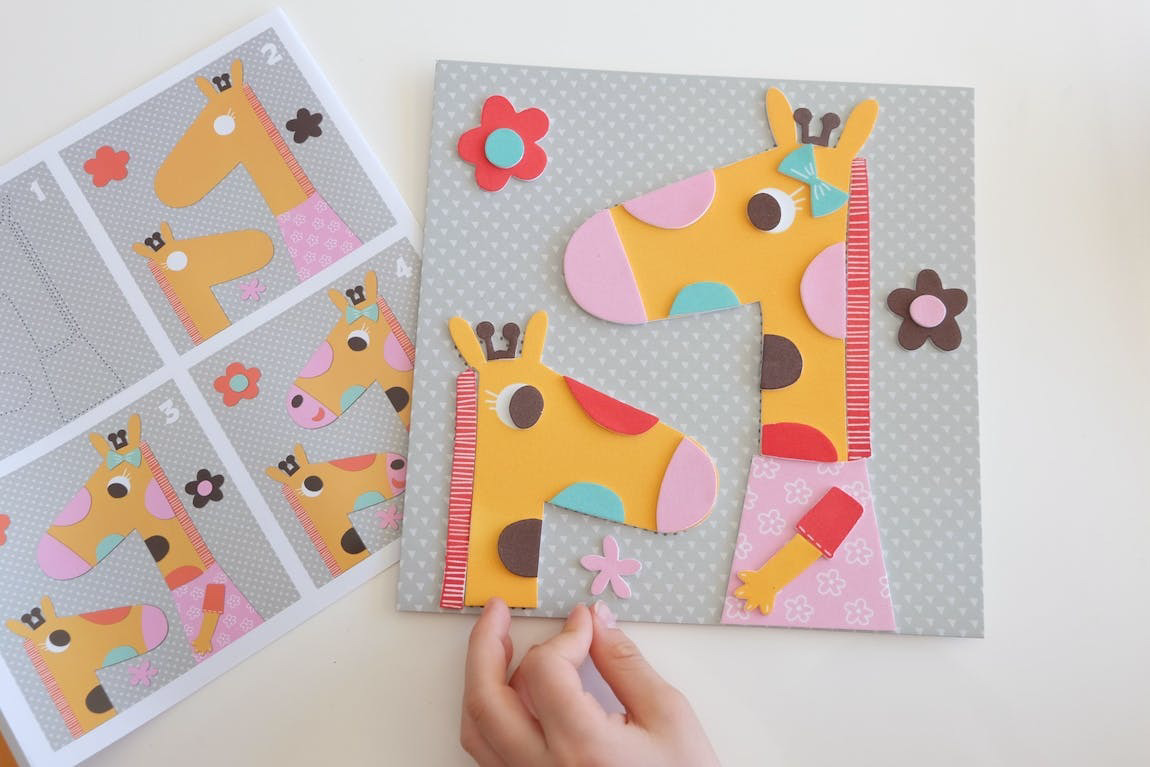 Créa Lign' - Jeux créatifs & éducatifs kūrybinis rinkinys - Relief portraits "Animals of the savannah"