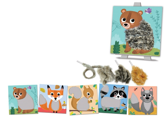 Créa Lign' - Jeux créatifs & éducatifs - lavinamasis-kūrybinis rinkinys Laine à lacer "Douceur des Bois"