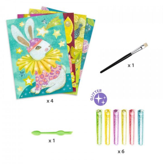 DJECO - Blizgūs paveikslėliai - Gyvūnų karnavalas