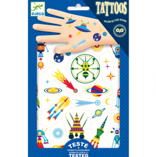 DJECO - Tatuiruotės - Erdvė (50+ tatuiruočių)