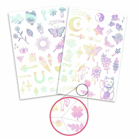 DJECO - Tatuiruotės - laimingi talismanai (50+ tatuiruočių)