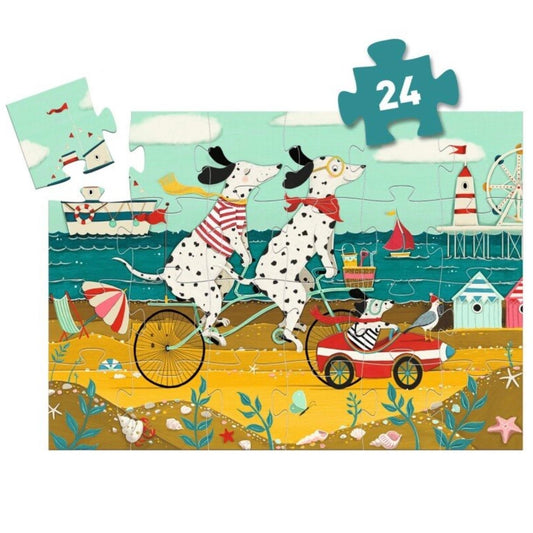 DJECO - Siluetų dėlionė - Dalmatinas Ollie (24 detalių)