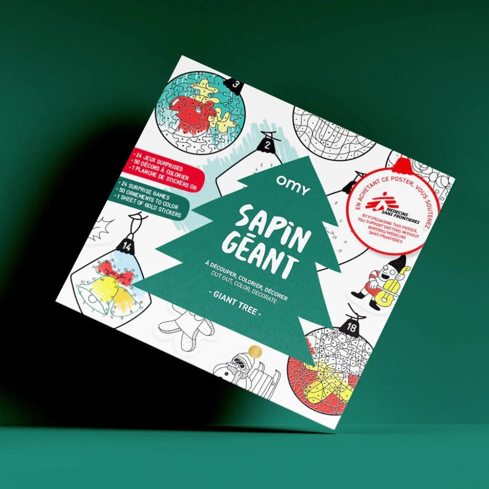 Kalėdinis plakatas CHRISTMAS TREE TO COLOUR