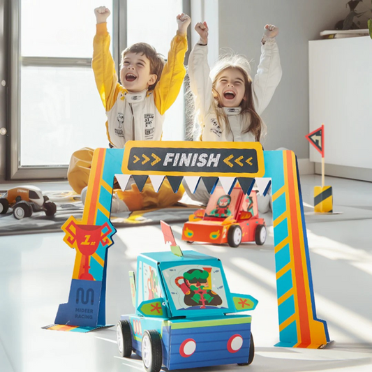 Mideer - Popieriaus rankdarbių rinkinys – Automobiliai