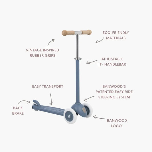 Vintažinis ECO paspirtukas - Deep sea