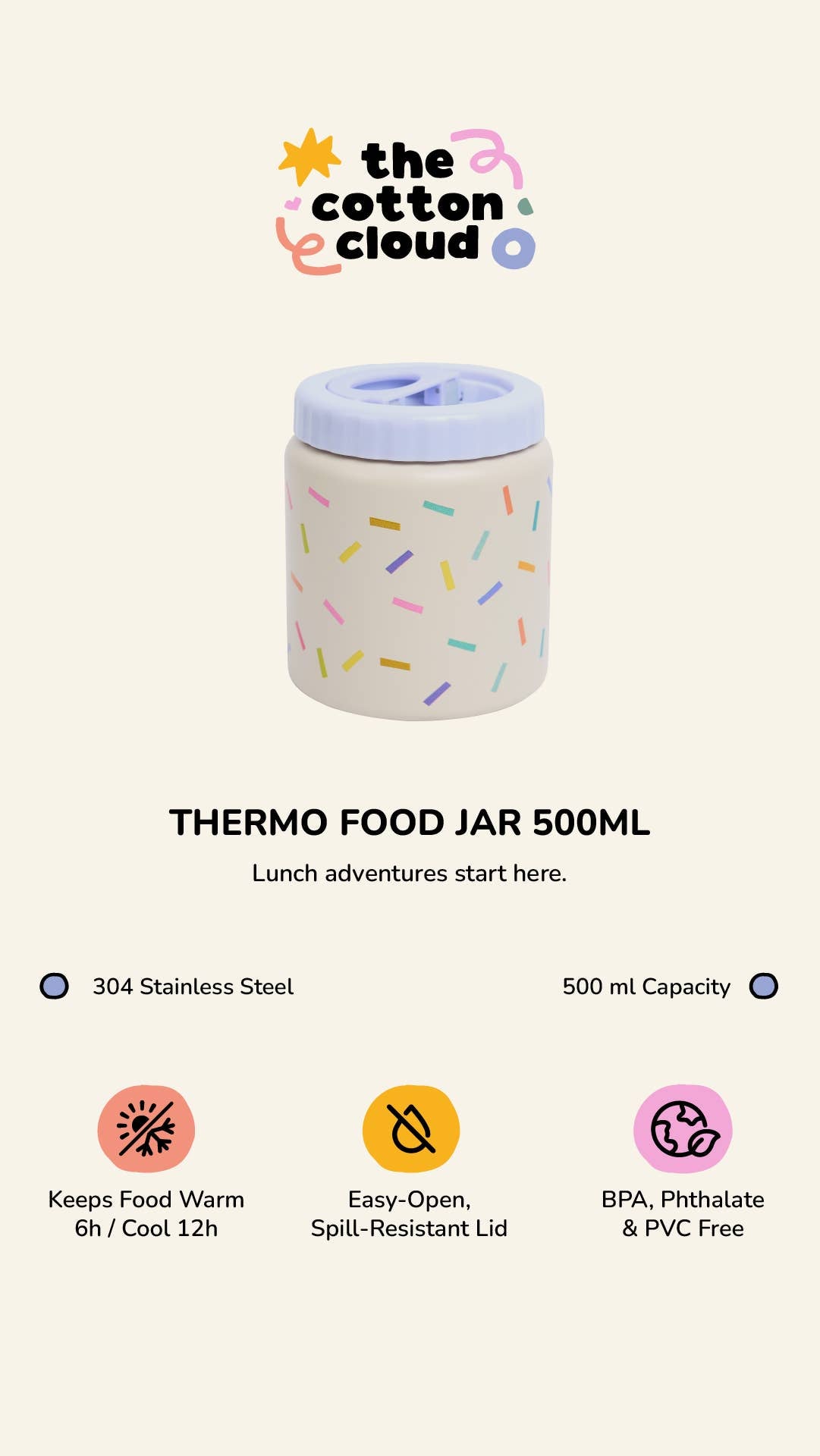 Termo maisto indelis/termosas - Big Woof Gang 500ml