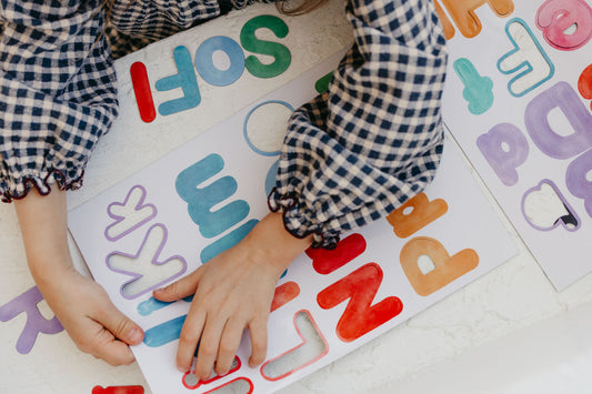 Magnetic board for children - Arche - Beige checkered