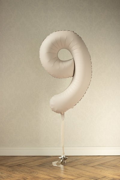 Folinis balionas - Skaičius 9, 86 cm - Matinis - LE KUKU