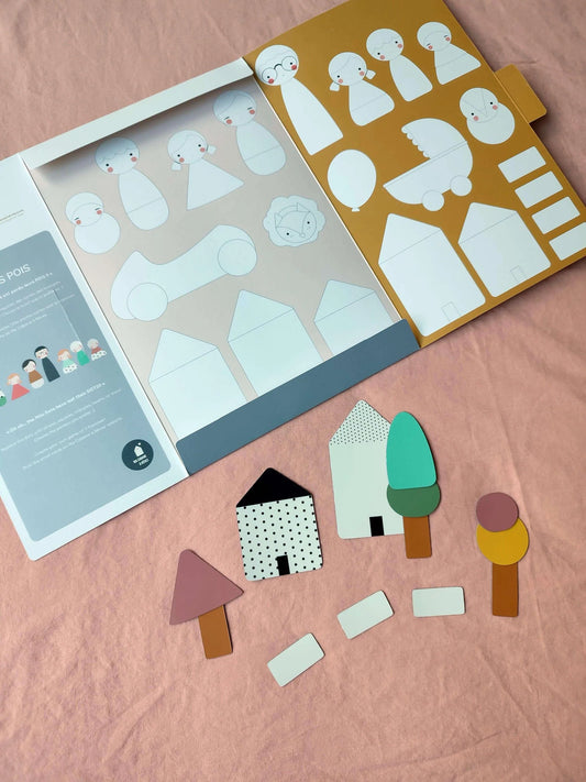 Ma Cabane à Rêves - magnetinis žaidimas - magnetai -  The World of Mini Peas