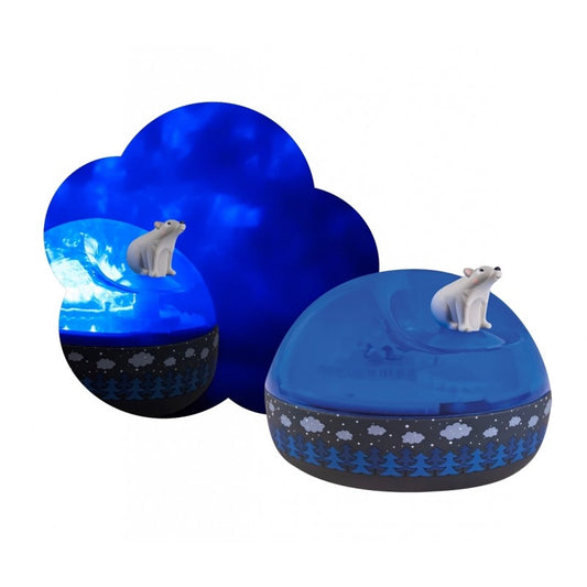 Trousselier muzikinis projektorius - Night light - Northern Lights Musical Projector - Bear on the ice floe