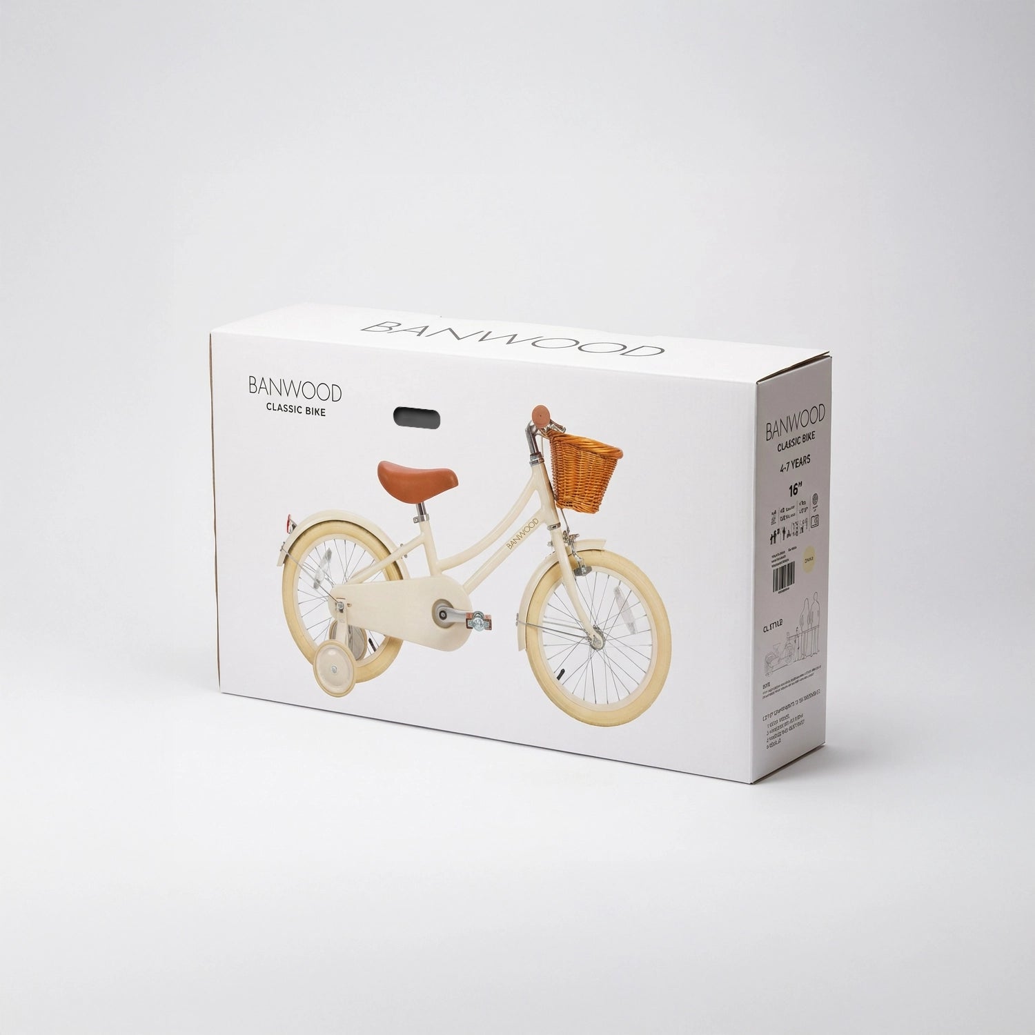Banwood 16 klasikinis vintažinis dviratis - pakuotė su stilinga dizaino ir funkcionalumo kombinacija.