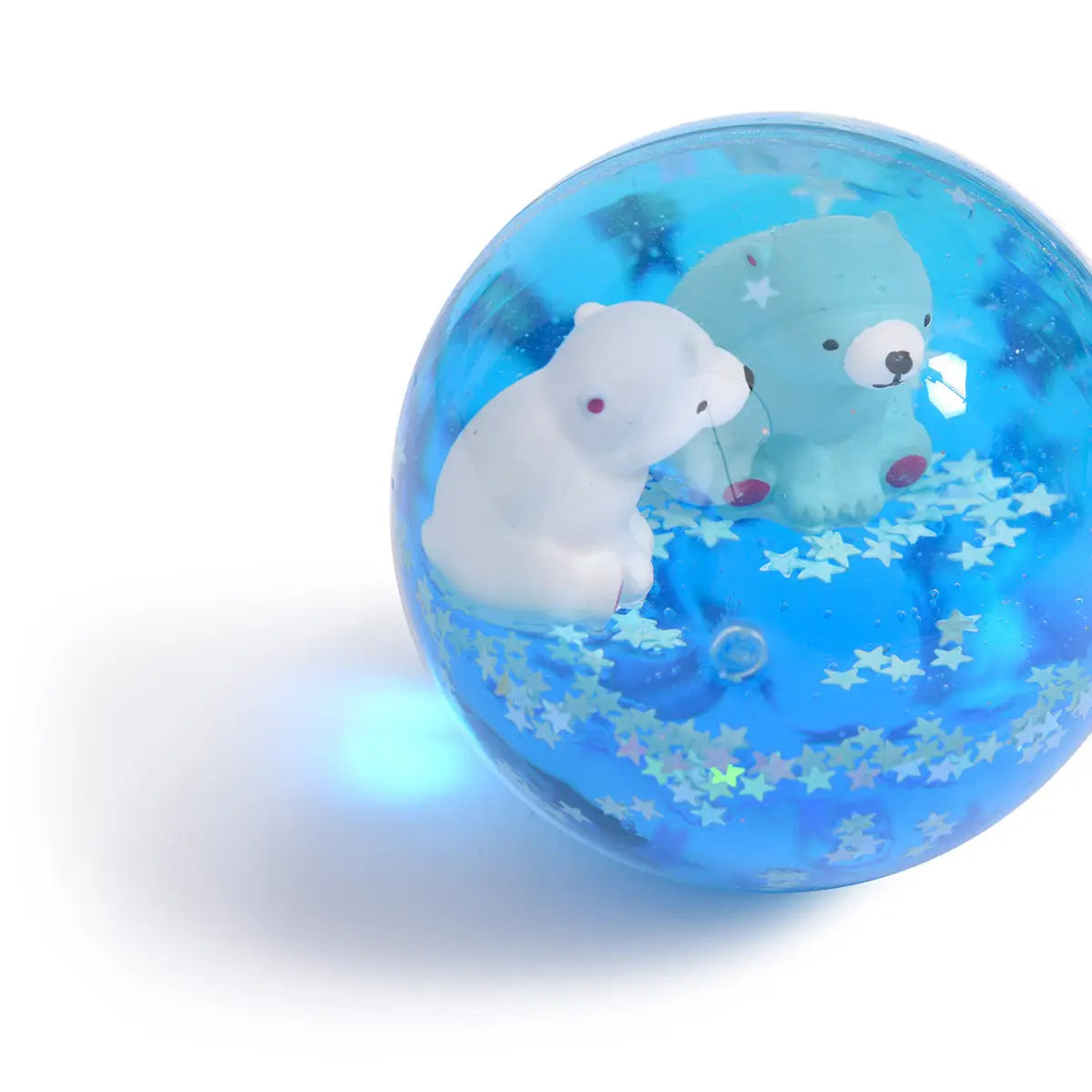 Glowing bouncing ball