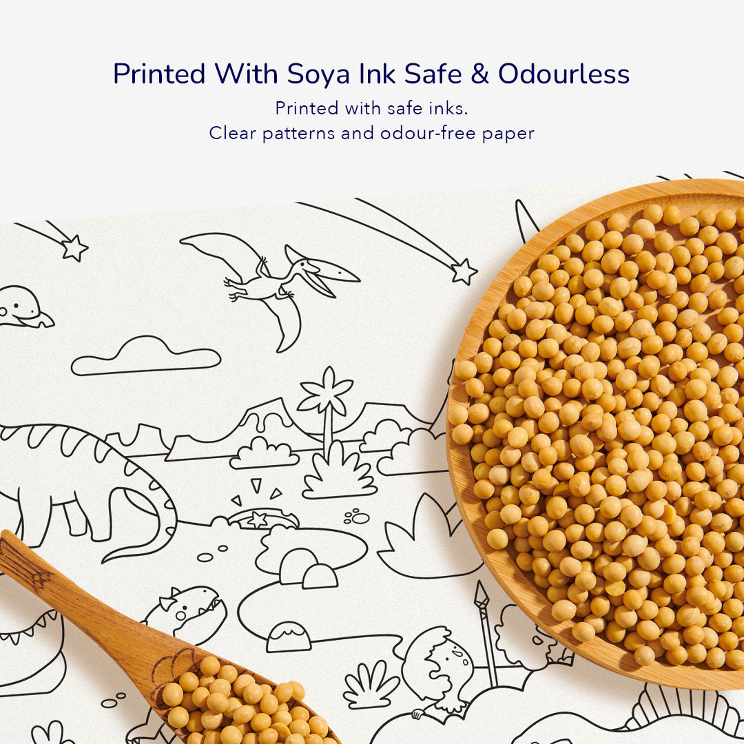 Mideer - Lipnus spalvinimo rulonas Nuostabūs dinozaurai