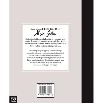 Knyga - Mažų žmonių DIDELĖS SVAJONĖS - STEVE JOBS