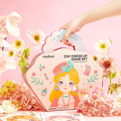 Mideer - 3in1 kūrybinių dirbtuvių rinkinys “Princesės fantazijų makiažas”
