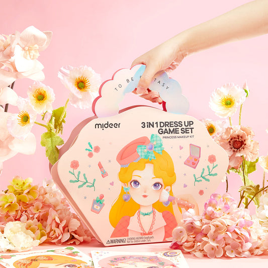 Mideer - 3in1 kūrybinių dirbtuvių rinkinys “Princesės fantazijų makiažas”